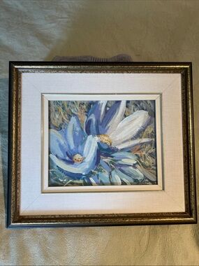 Crocus oil painting.
